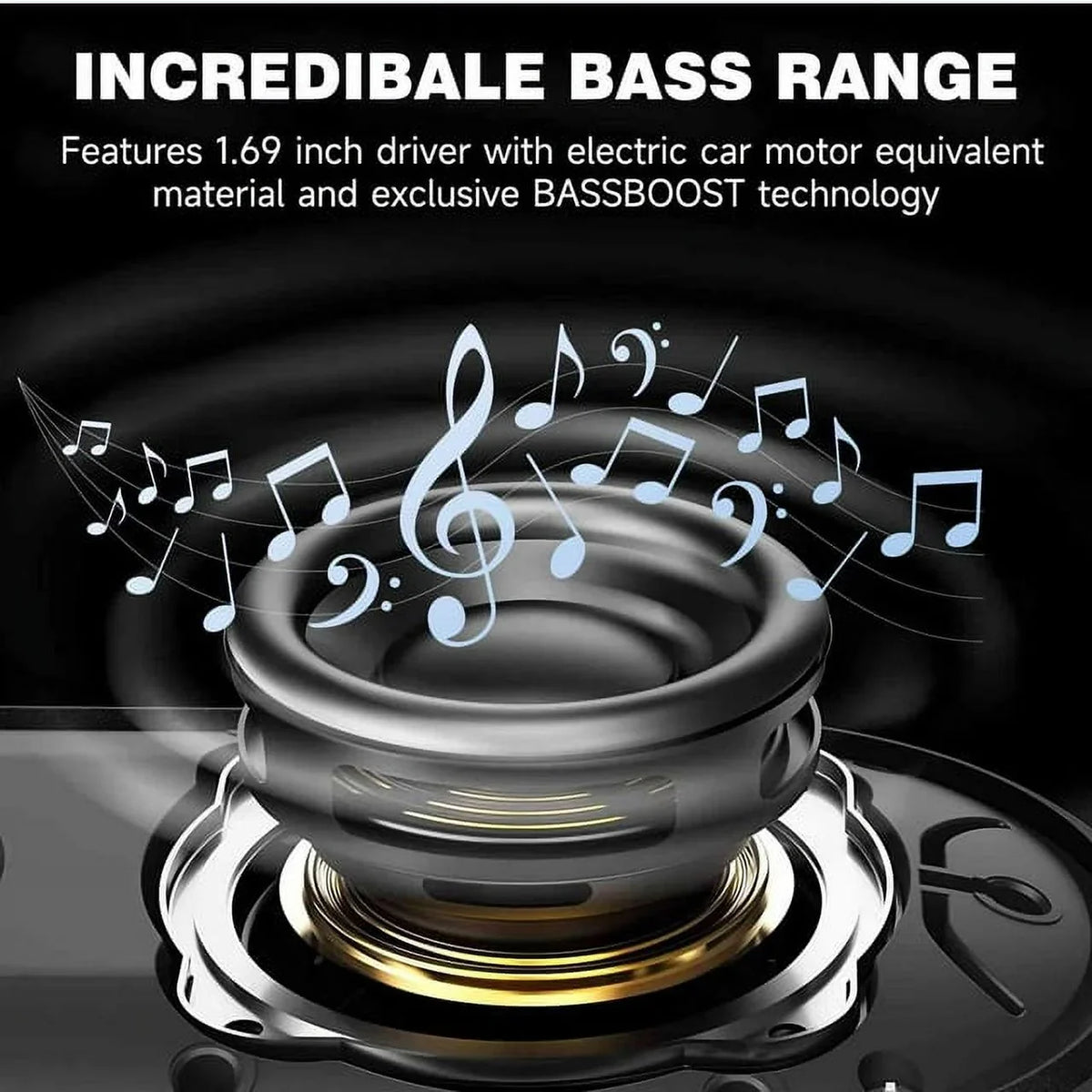 UrbanX Bluetooth 5.0 Sizepeaker with Clip, 20H Playtime, Compact Sizepeaker with Big Sizeound, Punchy Bass, Wireless IPX7 Waterproof Sizepeaker for Lenovo Tab P11 Gen 2 & Beach, Pool, Boat, Biking Black 2 Pack