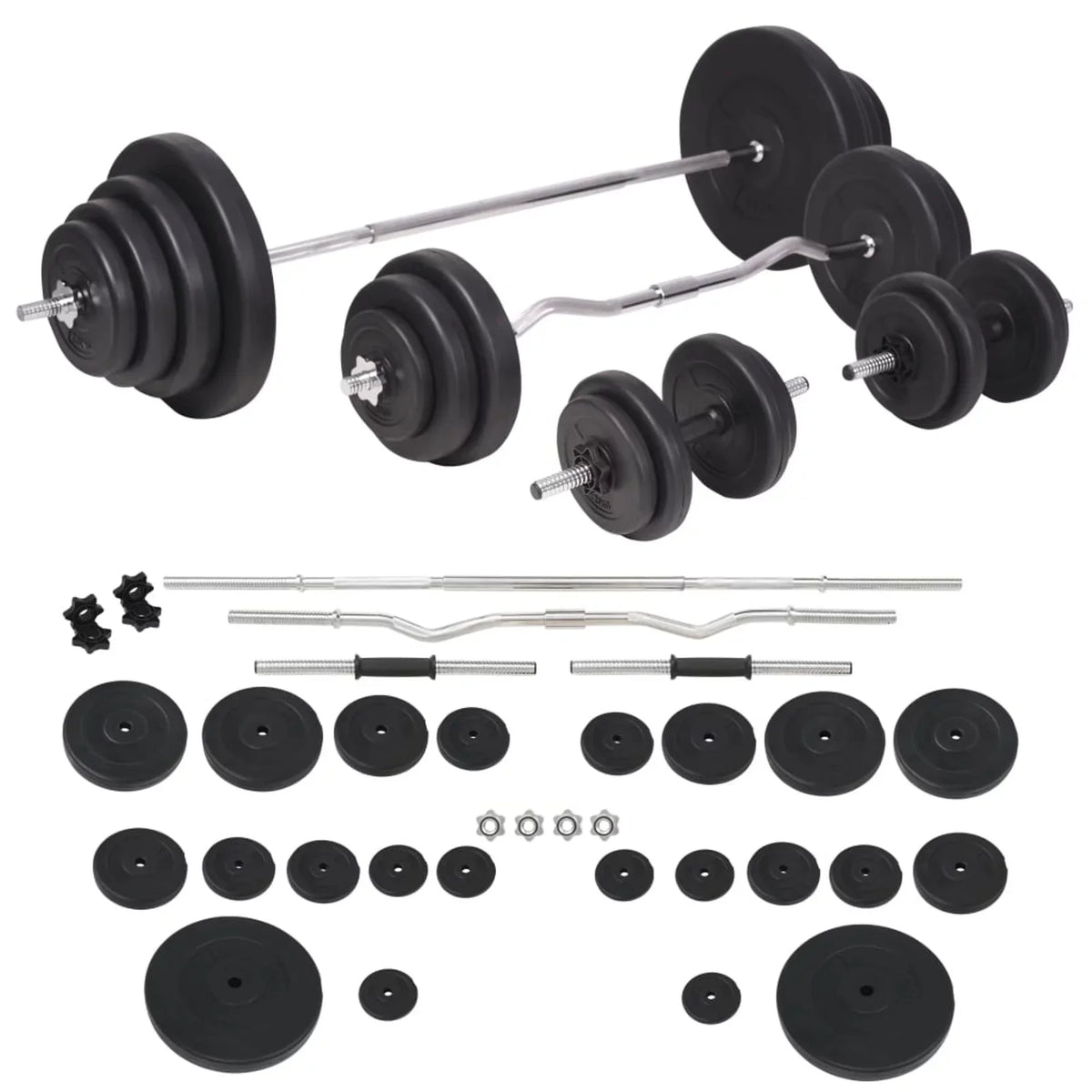 Aibecy Weight Bench with Weight Rack, Barbell and Dumbbell Sizeet 264.6 lb