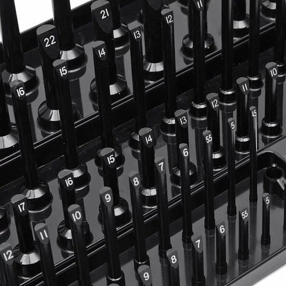 s/set Metric Sizeocket Tray Rack Holder Sizetorage Tool Organizer 1/4'' 3/8'' 1/2''