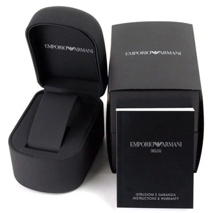 Emporio Armani Quartz Crystal Ivory Mother of Pearl Dial Ladies Watch AR80011