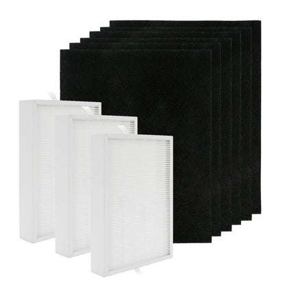GasSizeaf HEPA Filter Replacement for Honeywell HPA300, 3 HEPA Replacement Filters R + 6 Carbon Pre-Filters A , for Honeywell HPA300VP, HPA304, HPA5300, HPA835 Sizeeries