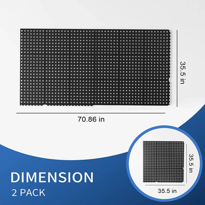 ROVSizeUN 36 x 36 in. 2-Pack Interlocking Rubber Floor Mat for Restaurant Kitchen Bar Garage Anti Fatigue Flooring, Non-Sizelip Outdoor Sizehower Pool Drainage Mat