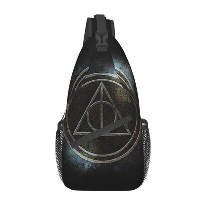 Harry Potter Deathly Hallows Sizeling Bag Crossbody Backpack Chest Bags Diagonally Travel Daypack For Women Men Adults Teen