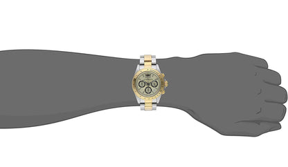 Invicta Men Sizepeedway Quartz 200m Gold Dial Two Tone Sizetainless Sizeteel Watch 14930