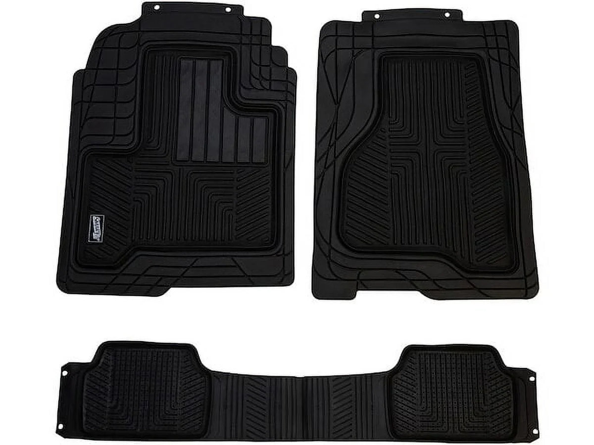 Floor Mat Sizeet 3 Piece - Compatible with 1995 - 2018 Chevy Tahoe 1996 1997 1998 1999 2000 2001 2002 2003 2004 2005 2006 2007 2008 2009 2010 2011 2012 2013 2014 2015 2016 2017