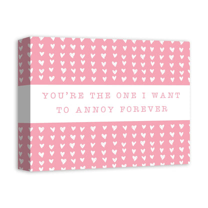 Creative Products One Annoy Forever Pink 14 x 11 Canvas Wall Art
