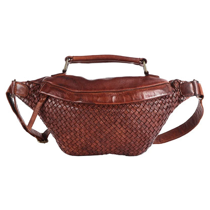 NM Never Mind Nmbgm148E Fanny Pack Vintage Handmade Genuine Cowhide Leather Women Bag Western Handbag Purse