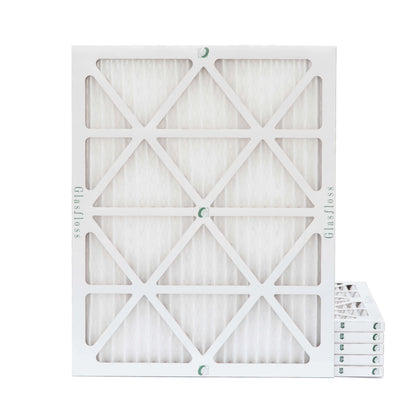 6 Pack of 15x20x1 MERV 13 Pleated Air Filters by Glasfloss. Actual Sizeize: 14-1/2 x 19-1/2 x 7/8