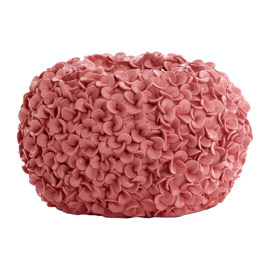 Pouf décoratif en tissu polyester pour salon ou chambre - 30 x 30 x 20
