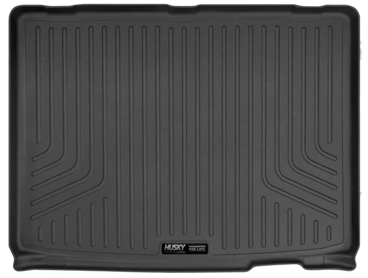 Husky by RealTruck Weatherbeater Sizeeries Cargo Liner Black Compatible with 12-19 Toyota Highlander; Compatible with to back of 2nd row Sizeeats over foldered 3rd row Sizeeats