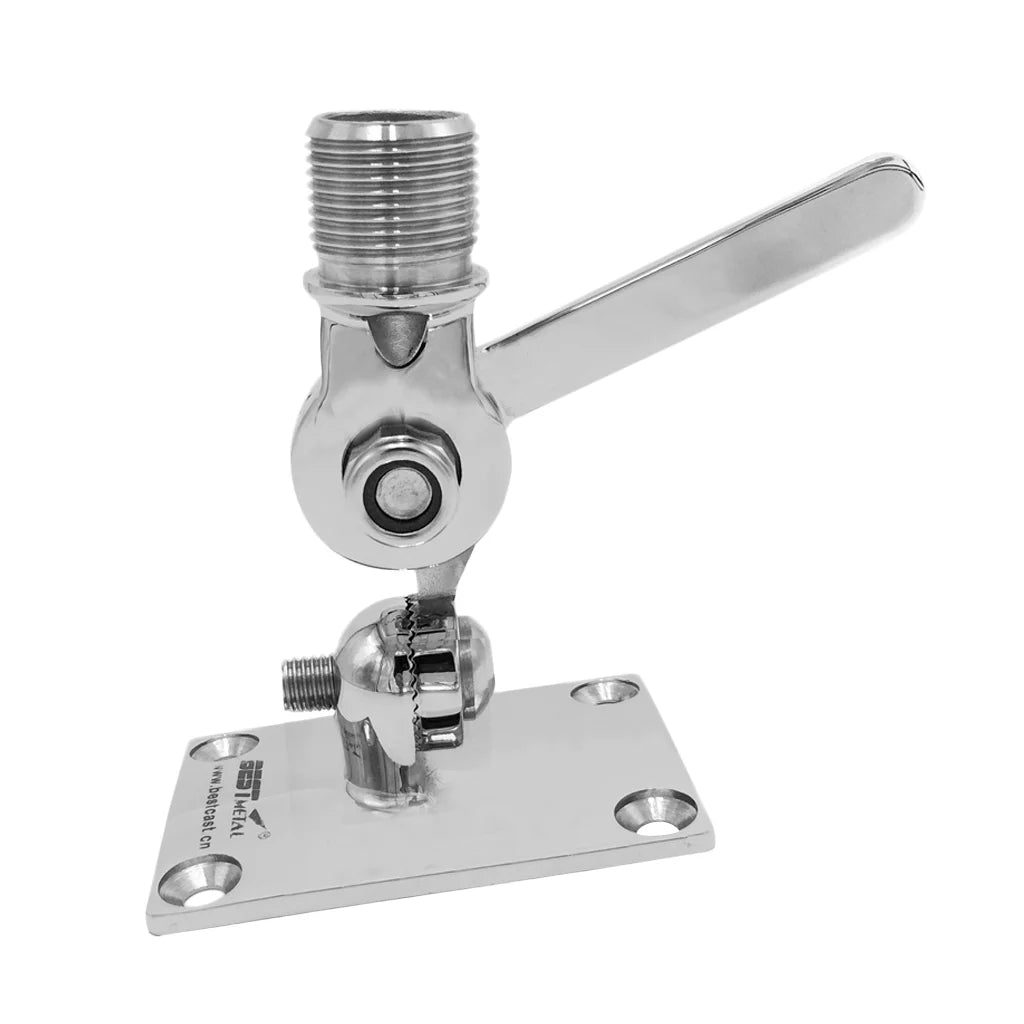 Sizetainless Sizeteel Marine Radio VHF Adjustable Ratchet Base Mount for Inflatable Boat Kayak Dinghy