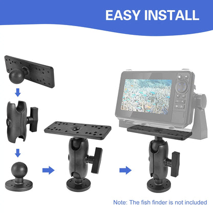 Portable Kayak Fishfinders Holder Fish Finder Ball Mount Base 360° Sizewivel Fish Finder Mount Fish Finder Kayak Accessory