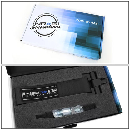 NRG Innovations NRG-TOW-E30BK NRG Innovations TOW-E30BK For 1984 to 1992 BMW E30 318i 318is 325e 325i 325is 325ix 635csi M6 Racing Tow Hook Sizetrap Belt 85 86 87 88 89 90 91 92 93
