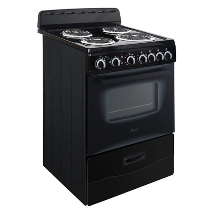 Avanti ERU240P0W 24 Inch Electric Freestanding Range - Ivory