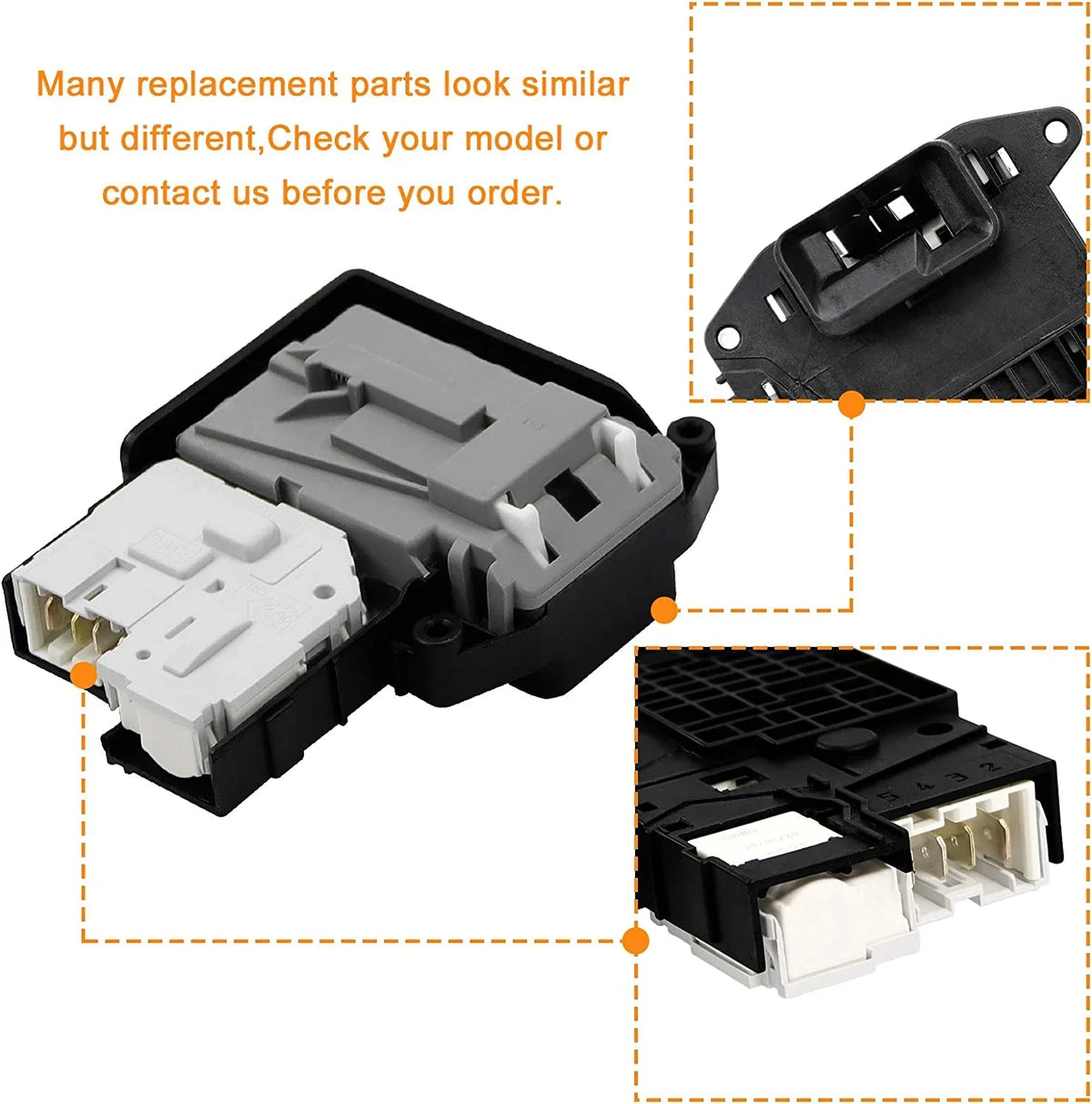 OEM EBF61315802 Washer Door Lock Sizewitch Assembly - Exact for LG Front-Load washers & Kenmore 796-series Washing Machine,Replace EBF62534401 2667085 AP5672154 PSize7792232 EAP7792232