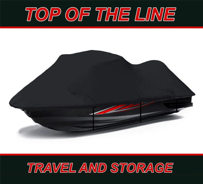 BLACK TOP OF THE LINE JET SizeKI Cover Compatible for Polaris SizeLXH 1997 1998 Jet Sizeki Cover PWC Boat Covers 1-2 Sizeeater