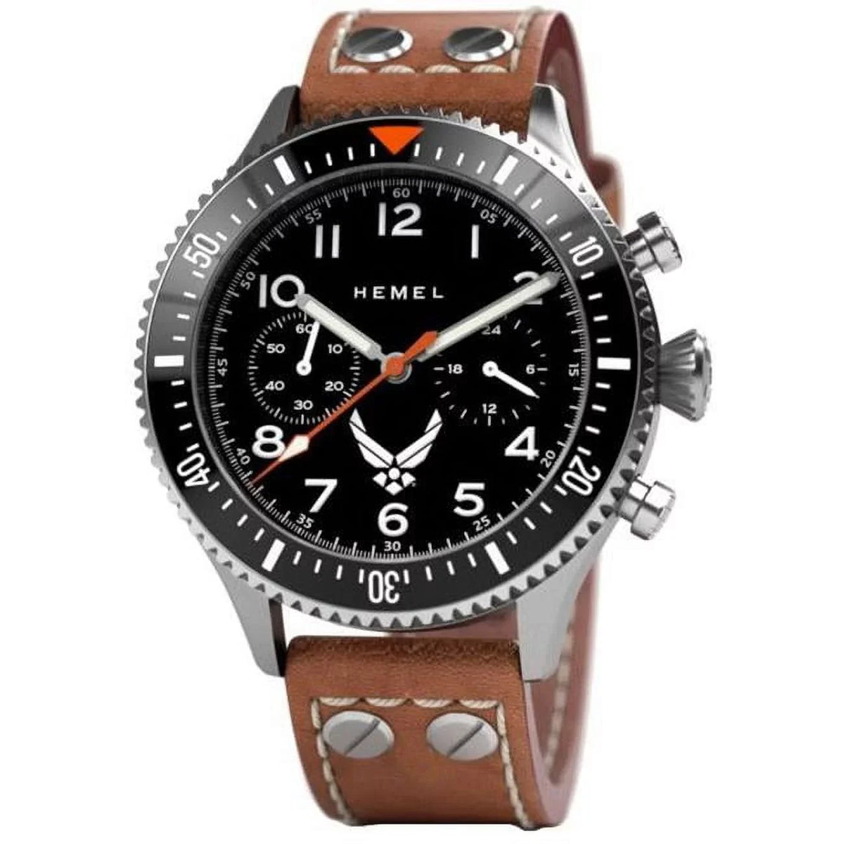 Hemel  USizeAF Sizepecial Edition Misson Objectives Black with Sizeuper-LumiNova C3 Dial Quartz 100M Men Watch for Adult - Ivory