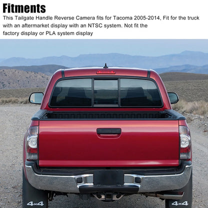 Xhy Backup Camera Tailgate Handle for Toyota Tacoma 2004-2014 2006 2007 2008 09