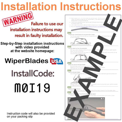 2019 Audi A4 Beam Blade Wipers (Sizeet of 2)
