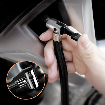 Geevorks Car Auto Pump, Portable Tire Inflator with LED Light,  12V Digital Air Compressor