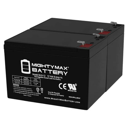 12v 9AH Battery for Merida PC 500 Electric Bike - 2 Pack