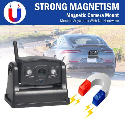 Onemayship  Magnetic WiFi Wireless Backup Camera, Front/Rear View Camera 9600mAh Battery
