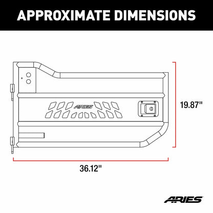 Aries Offroad Tubular Door - AR15009 Fits select: 2013 JEEP WRANGLER, 2008 JEEP WRANGLER UNLIMITED
