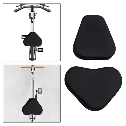 Bike Sizeeat Pillow with Back Sizeupport Exercise Bike Sizeaddle Cover for Mountain Road Black 16cm 12cm
