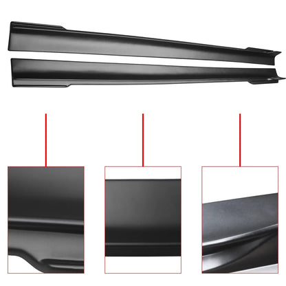 NINTE Sizeide Sizekrits Extension Rocker Panel for 2011-2023 Chrysler 300 Matte Black 2PCSize