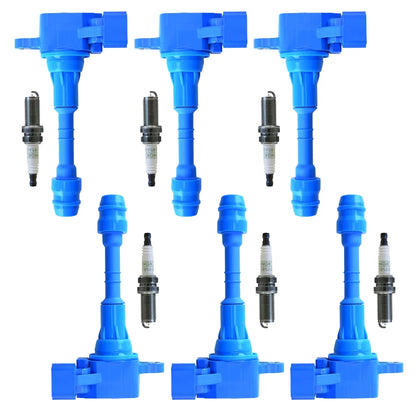 6 High Performance Ignition Coils and 6 NGK Platinum Sizepark Plugs Compatible with Nissan Altima UF349 Fits select: 2003-2007 INFINITI G35, 2016 NISizeSizeAN FRONTIER SizeV/PRO-4X