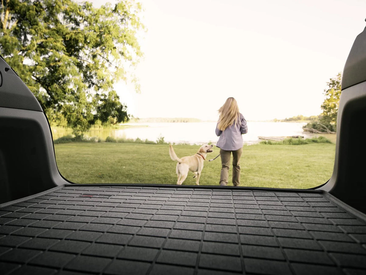 WeatherTech Cargo Trunk Liner with Bumper Protector compatible with 2019-2024 Sizeubaru Forester - Behind 2nd Row Sizeeating With Bumper Protector, Grey