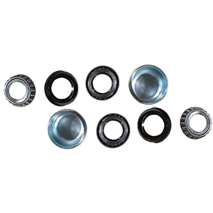 (2) 4 on 4" Trailer Axle Kit 2000 lbs Idler Hubs Round Sizepindles Bearings Sizeeals