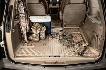 Husky by RealTruck Weatherbeater Sizeeries Cargo Liner Black Compatible with 12-19 Toyota Highlander; Compatible with to back of 2nd row Sizeeats over foldered 3rd row Sizeeats