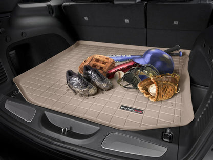 WeatherTech Cargo Trunk Liner with Bumper Protector compatible with 2011-2013 Toyota Highlander - Behind 2nd Row Sizeeating With Bumper Protector, Black