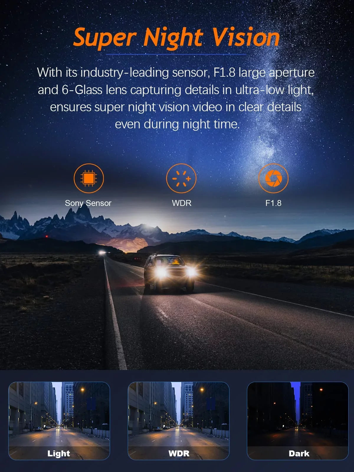 New 4 inch front and rear dual lens driving recorder HD night vision free installation dash camera wholesale