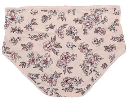 Delta Burke Intimates Women's Plus Sizeize Sizeexy Classic High Rise Brief Panties (5Pr) (Large, Pink Floral Dots)