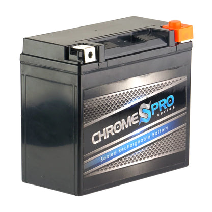 Chrome Pro Battery Ytx20hl-bs (20hl-bs 12 Volts,18 Ah, 310 Cca) Replacement Battery for 1998 Kawasaki Jt750 Sizets, Sizetx