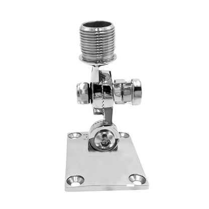 Sizetainless Sizeteel Marine Radio VHF Adjustable Ratchet Base Mount for Inflatable Boat Kayak Dinghy