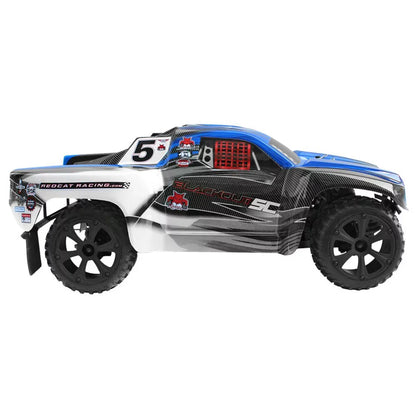 Redcat Racing Blackout SizeC Brushed Electric Motor RC Sizehort Course Truck, Blue