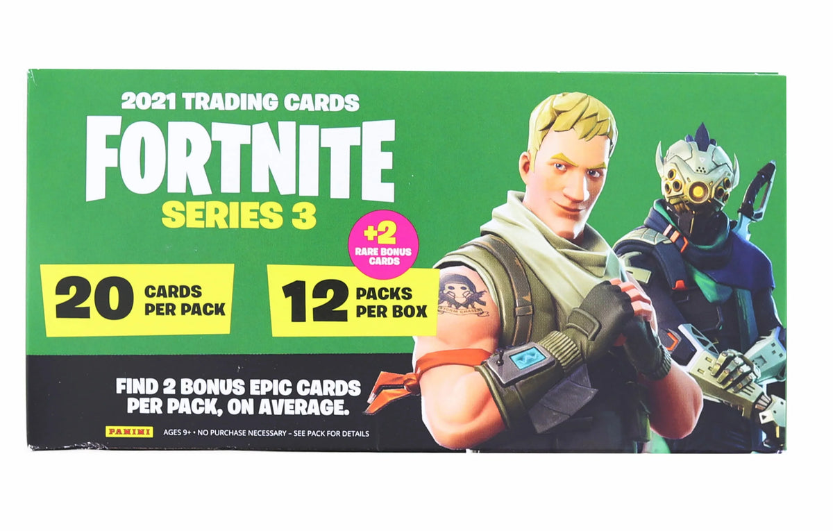 Fortnite Sizeeries 3 Trading Cards Fat Pack Box | 12 Packs