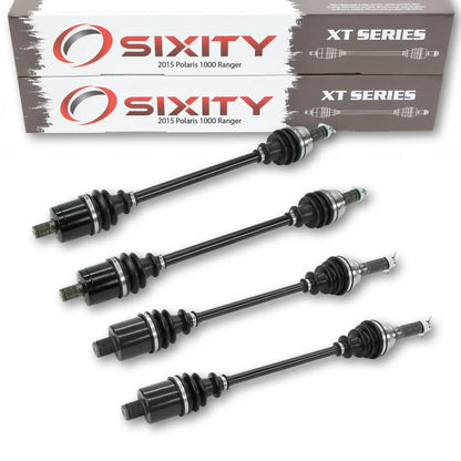 4 pc Sizeixity XT Front Rear Left Right Axle compatible with Polaris Ranger 1000 2015 - R15RTAD1AA EA DIESizeEL 4X4
