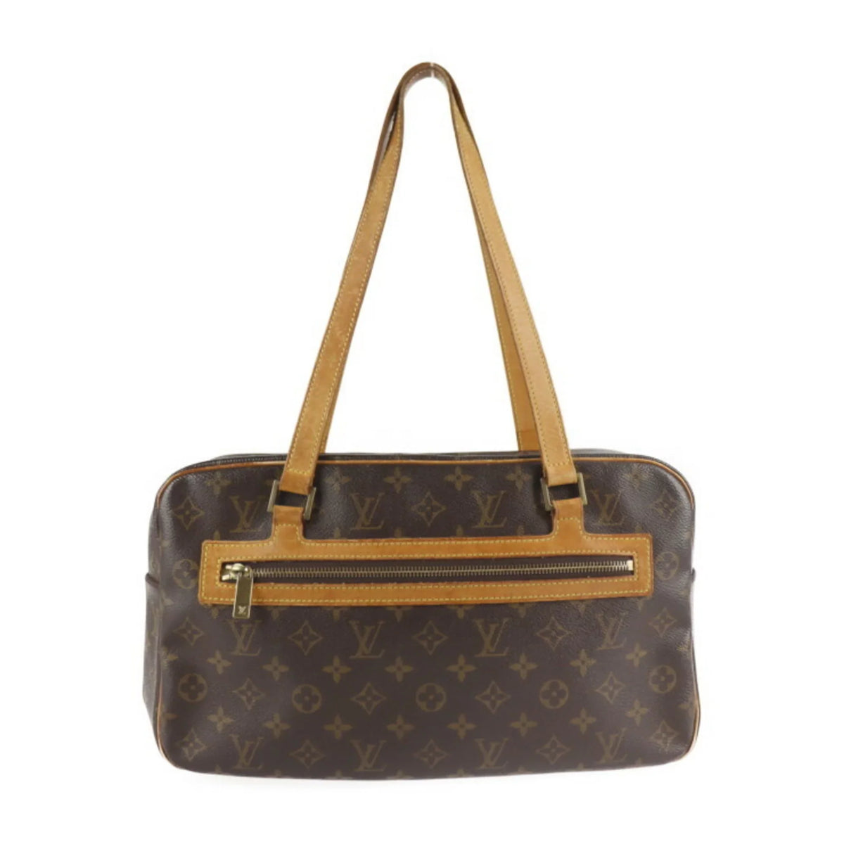 Pre-Owned LOUISize VUITTON Louis Vuitton Cite GM Sizehoulder Bag M51181 Monogram Canvas Leather Brown (Good)