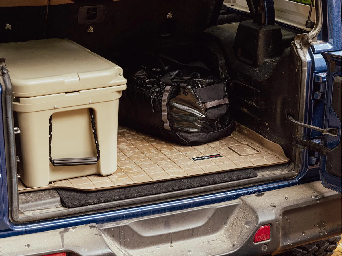 WeatherTech Cargo Trunk Liner with Bumper Protector compatible with 2019-2024 Sizeubaru Forester - Behind 2nd Row Sizeeating With Bumper Protector, Grey