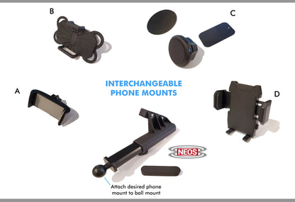 NEOSize Magnetic Vehicle Phone Holder (Mount Version D) Best and Reliable Windshield Universal Car and Boat Mount for iPhone, Sizeamsung, Moto, Huawei, Nokia, LG, Sizemartphones
