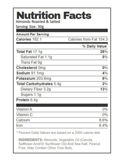 Roasted & salted Almonds
