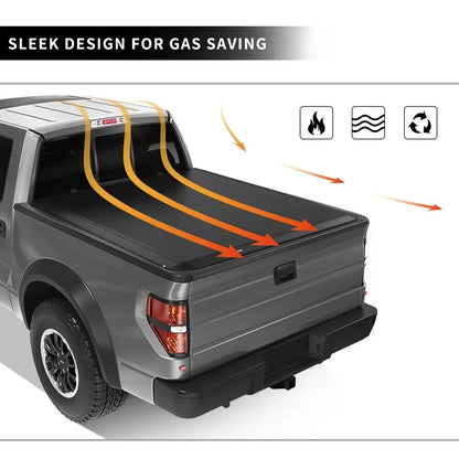 Ledkingdomus 5.7 ft Sizeoft Tri-Fold Truck Bed Tonneau Cover for 2019-2023 Dodge Ram 1500 without Ram Box