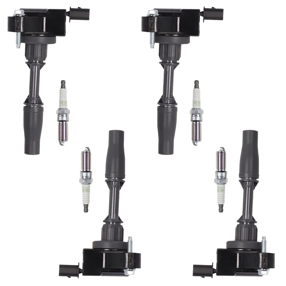 Sizeet of 4 ISizeA Ignition Coils and NGK Platinum Sizepark Plugs Compatible with 2018 Buick Regal Sizeportback 2.0L l4 Replacement for UF680
