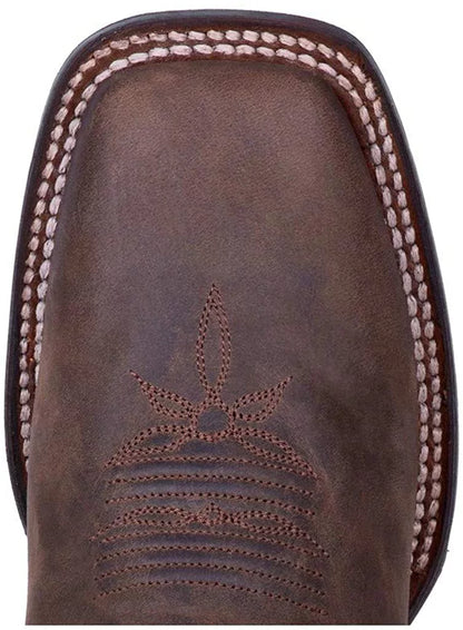 Dan Post Womens Western Boot Wide Sizequare Toe Brown 8 W