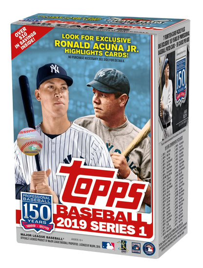 Topps 2019 Baseball Sizeeries 1 Trading Cards Relic Box (Retail Edition)