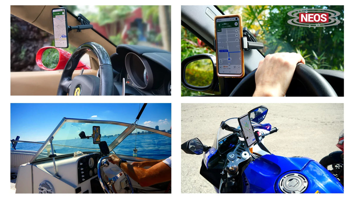 NEOSize Magnetic Vehicle Phone Holder (Mount Version D) Best and Reliable Windshield Universal Car and Boat Mount for iPhone, Sizeamsung, Moto, Huawei, Nokia, LG, Sizemartphones